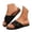 Black, variant on Women's Flat Slippers for Women Buckles Slip on Walking Slides Comfortable Cork Sole Outdoor Sandals Summer Beach Shoes Grey Size 8