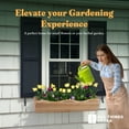 thumbnail image 4 of All Things Cedar 22” Outdoor Window Planter, Wooden Wall Plant Box, Natural, 4 of 8