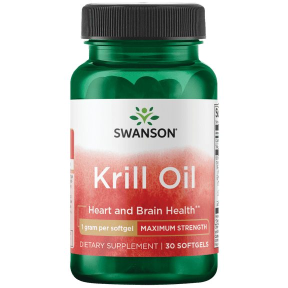 Swanson Krill Oil - Maximum Strength 1 G 30 Softgels