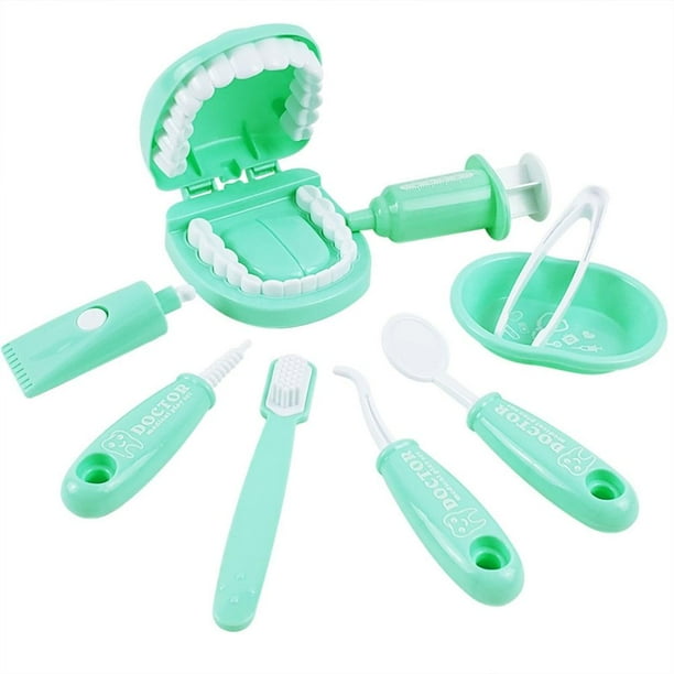 Kit de Dentistas de 9 Piezas para Niños Juguetes para Juego de Imitación de Médicos de Alta con 9 Herramientas de Dentista para Niños y niñas Juego de rol ANGGREK Otros