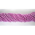 thumbnail image 1 of 33 Pouces 7mm Perles Rondes Métalliques Roses Mardi Gras - 6 Douzaines (72 Colliers), 1 of 2