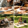 thumbnail image 4 of 10Pcs 0.5Mm Gel Pen, Yrmaups Push Button Gel Pen For Study, 0.5mm Fine Tip Retractable Ink Pen, Smooth Writing Ballpoint With Soft Grip For Exam, Office, Note Taking, 4 of 6