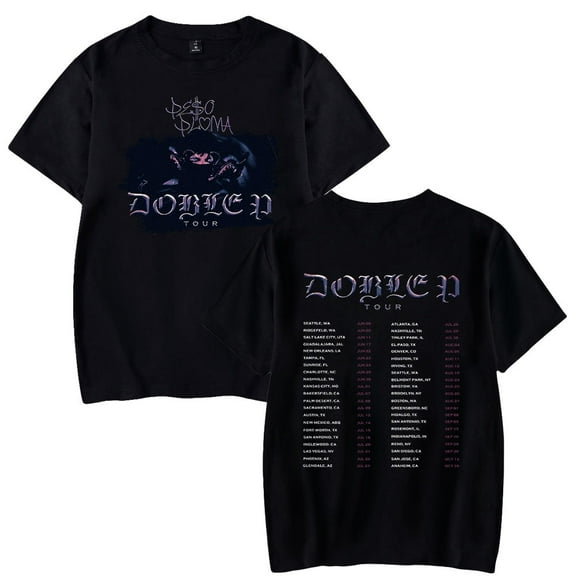 Peso Pluma T-shirt Rapper HipHop Tee Women Men Crewneck Short Sleeve Streetwear