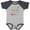 Baseball Heather and Navy, variant on My Grandma and Grandpa Love Me Boys or Girls Baby Bodysuit