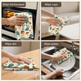 thumbnail image 5 of 4 Pcs Funny Kitchen Towels,Brown Green Mushroom Fruit Leaf Beige Pattern Microfiber Dish Towels,Kitchen Tea Towels,Kitchen Towel Set (18" X 26"), 5 of 7