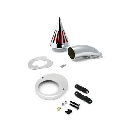 Krator Motorcycle Chrome Spike Air Cleaner Intake Filter For Yamaha V-Star 650 (All