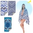 thumbnail image 4 of Matoen Beach Towel Oversized 65"x30" Lightweight Quick Dry Microfiber Beach Towels for Swim Pool Camping Travel, 4 of 5