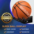 thumbnail image 4 of Hold My Ball Basketball Holders – Black Large Hand Wall Mount Displays for Ball Storage & Memorabilia - Ball Storage rack for Basketball, Soccer or Volleyballs, 4 of 7