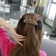 thumbnail image 2 of Clip de borde retro (dorado), clip horizontal floral para mujer, lindo clip de pelo diagonal tridimensional, 2 of 5