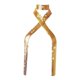 thumbnail image 1 of Pañuelo para el cuello con lentejuelas de metal para mujer, brillante, para cosplay Oro, 1 of 9