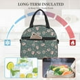 thumbnail image 4 of Honeii Hedgehogs and Flowers Print Lunch Box,Insulated Lunch Bag,Lunch Tote Bags,Leakproof Cooler Lunch Case for Travel Work Picnic, 4 of 7