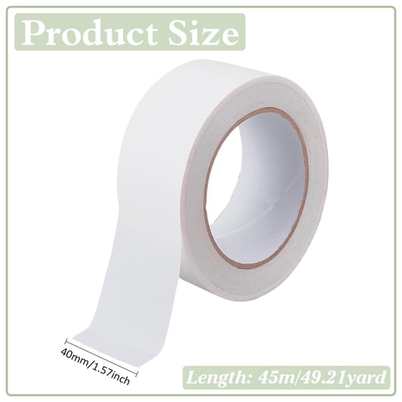 WEBEEDY Nylon Top Line and Seam Reinforcement Adhesive Tape White 40mm 45m/roll