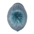 thumbnail image 5 of WITHMOONS Women Ribbed Visor Knit Pom Beanie Hat Winter Warm Cap SLQ1252 (Blue), 5 of 6