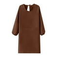 thumbnail image 2 of Unisex Kitchen Apron with Long Sleeves - Waterproof, Big Pockets, Adjustable Strap, Cooking/Baking/BBQ Apron, 2 of 5