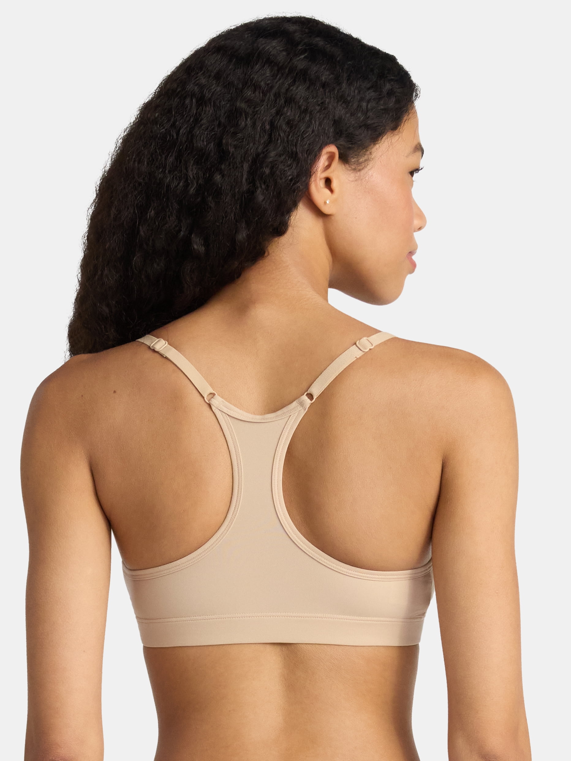 No Boundaries Fit Stretch Scoop Racerback Bralette, Women's XS-3XL