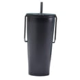 thumbnail image 2 of Esquirla Stainless Steel Insulated Cup 20 Travel Mug Birthday Gifts Double Insulation Straws Cup Tea Coffee Mug for Restaurant Travel Black, 2 of 8