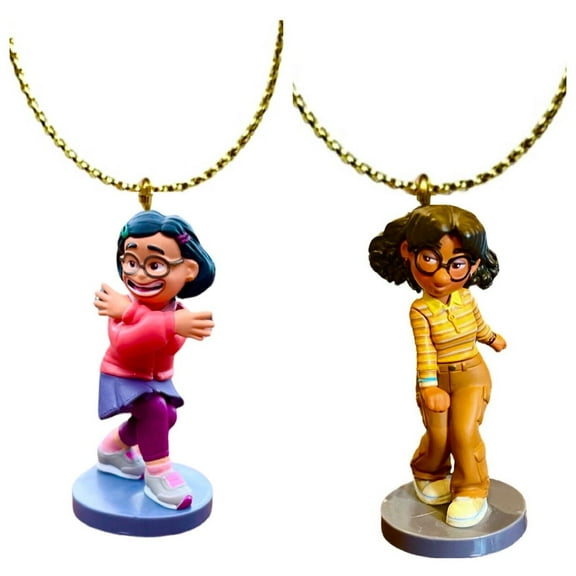 Turning Red Dancing Mei & Friend Priya Ornament Set 3” PVC Figure Figurine Charm New