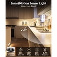 thumbnail image 3 of 5 Pack Under Cabinet Lighting, Rechargeable Motion Sensor Light, LED Closet Lights Wireless, 3500K Dimmable, Timer, Magnetic, with Remote Control for Kitchen, Closet, Stair, 3 of 6