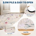 thumbnail image 5 of Garvee 5'x7' Floral Area Rug Modern Print Bordered Carpet, Washable Rug Non Slip Indoor Floor Mat for Living Room Bedroom Dining Room, Beige, 5 of 6