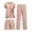 Pink, variant on Ekouaer 3 PCS Maternity Nursing Pajamas Set Postpartum Breastfeeding Short Sleeve Shirts