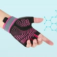 thumbnail image 4 of Toudaret Grip-enhancing Workout Gloves Breathable Sport Gloves 1 Pair Adjustable Padded Half Finger Bicycle Gloves Shock-absorbing Anti-slip Breathable Mtb, 4 of 8