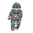 thumbnail image 2 of Penkiiy Family Matching Christmas Pajamas Set One Piece Striped Hooded Sleepwear Santa Claus Elf Onesie Outfit 9 Months Multicolor, 2 of 5