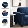 thumbnail image 2 of COPIAE 64.2” Small Couches for Living Room, High Resilience Loveseat Sofa, Velvet Fabric 2 Seat Sofa Couch with Wooden Frame& Upholstered Cushion, Modern Deep Seat Sofa for Bedroom Office, 2 of 7