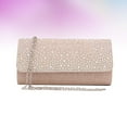 thumbnail image 3 of Rhinestone Handbag Classic Evening Clutch Magnetic Snap Purse Handbag Studded with Rhinestone for Wedding Dinner（Champagne）, 3 of 9