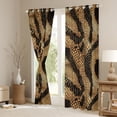 thumbnail image 3 of Manfei Boys Girls Abstract Animal Print Blackout Curtains Set of 2 (52x84 Each),Jungle Wildlife Window Curtains,Reptile Animal Snake Curtains and Drapes,Super Cozy Room Decor, 3 of 6