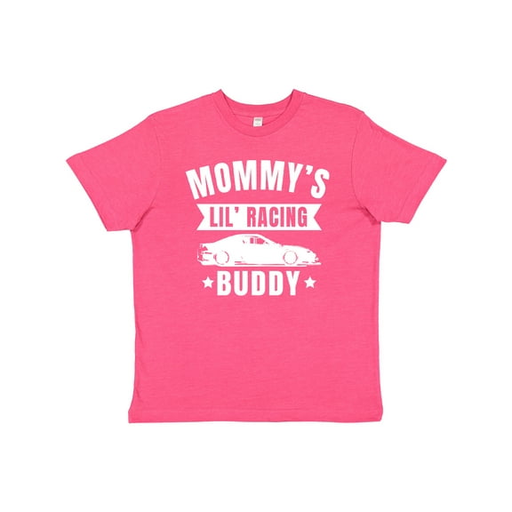 Inktastic Mommys Lil Racing Buddy Youth T-Shirt