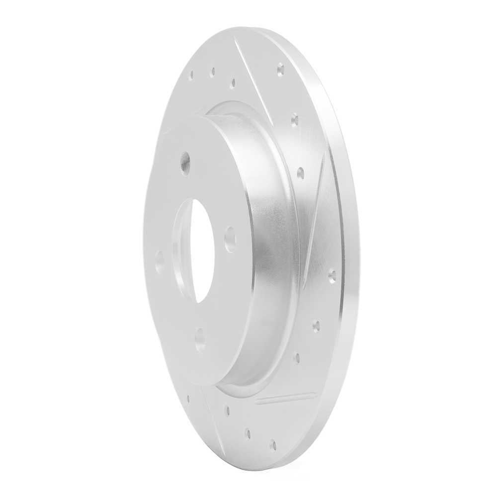 Dynamic Friction Company 631-54271R DFC Brake Rotor - Drilled And Slotted - Silver
