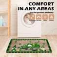 thumbnail image 2 of St Patricks Day Rug Non-Slip Doormat Faux Wool Entry Mat Colorful Cartoon Pattern for Bathroom Kitchen Holiday Decor(Multicolor), 2 of 6