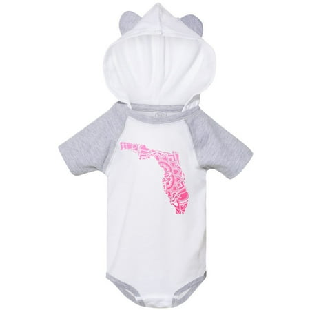 

Inktastic Florida Silhouette Mandala Gift Baby Boy or Baby Girl Bodysuit