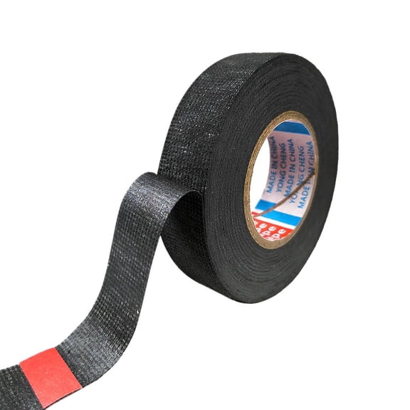 Lindmeyers Heat-Resistant Adhesive Tapes Flame-Retardant Cloth Sticky Fabric, Black