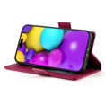 thumbnail image 3 of Magnetic Wallet Case with Card Holder & Stand for iPhone 17 Red, 3 of 6