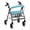 Panda Note, variant on HELLHERO Rollator Seat Cover Removable Washable Backrest Covers & Black Cat Piano Keys Musical Notes Removable and Washable for Breathable