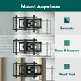onn. Ultraslim Full Motion TV Wall Mount for 50" to 86" TVs, up to 20