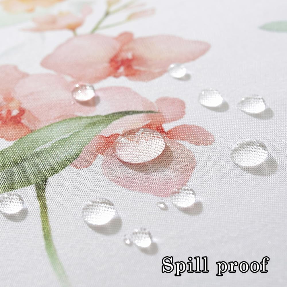 Spring Summer Table Cloths for Rectangle Tables 60x120 Inch,Spill Proof Floral Decorative Tablecloth,Watercolor Flower Wrinkle Free Table Cloth for Picnic Kitchen Outdoor