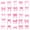 White Pink 01, variant on Erosebridal Watercolor Pink Bow Twin Quilt Set for Women Girls, Kawaii Bowknot Style Twin Coverlet Set, 2 Pieces