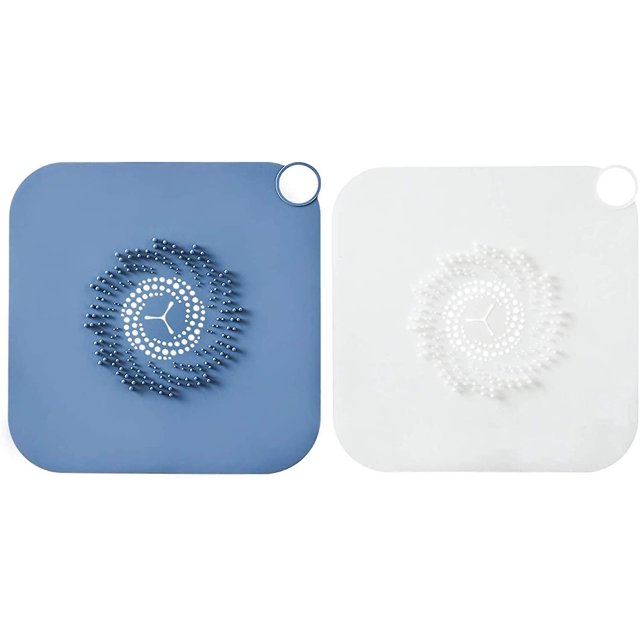 2 piezas de filtro de drenaje de silicona, colector de pelo de drenaje, para ducha, fregadero de cocina, protectores de drenaje, suministros para el baño del hogar