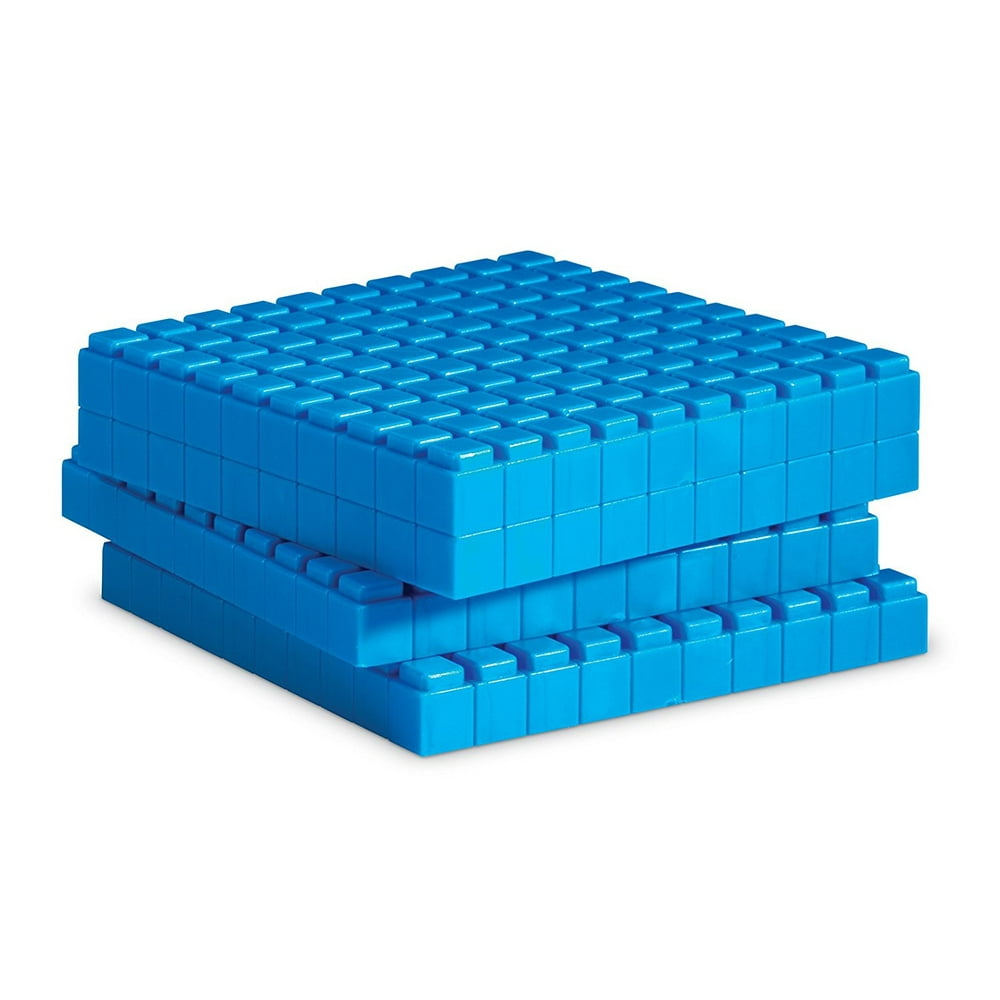 Learning Resources Interlocking Base Ten, 10 Flats - Walmart.com ...