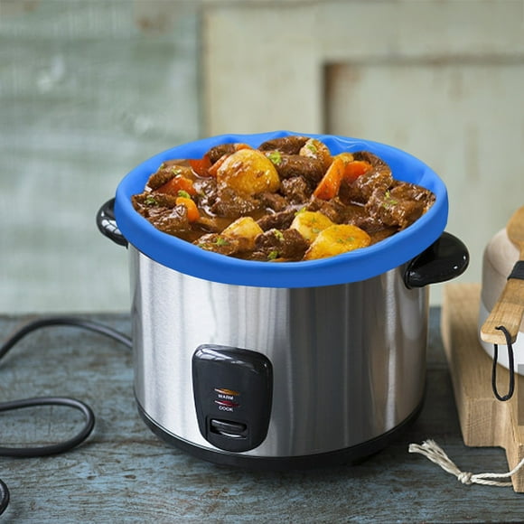 mveomtd Slow Cooker Liners Reusable Crock Pot Liner Leakproof & Easy Clean Silicone Divider
