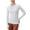White, variant on Yigetop Womens Thermal Underwear Womens Long Sleeve Undershirts Tops Round Neck Slim Fit Baselayer Soft Thermal Underwear Light Tight Long Sleeve Shirts for Women Black L