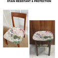 thumbnail image 2 of Dining Room Chair Seat Covers, Live Simply Laugh Often Love Deeply Bird Flowers Vintage Farmhouse Decor Removable Stretch Chair Seat Cushion Slipcovers Protector for Holiday Party, Set of 4, 2 of 6