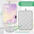 thumbnail image 3 of Two Pieces Of Square Heat Insulation Pad Oven Mitts 7x9.8 Inch Oven Microwave Kitchen Cooking Baking Pretty Purple Cloud, 3 of 7