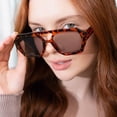 thumbnail image 5 of Lunettes de Randonnée 3 Pcs pour Femmes à Double Faisceau Irrégulier Anti-Lumière Simples Mode Motif Léopard Lunettes de Haute Qualité pour Extérieur, 5 of 5