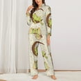 thumbnail image 2 of Daiia Frogs for Women's Long-Sleeved Pajama Set – Soft & Comfortable Sleepwear Button-Up Pajamas Cozy Lounge Wear-Large, 2 of 7