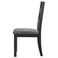 thumbnail image 5 of Jakob Upholstered Side Chairs with Ladder Back (Set of 2) Grey and Black, 5 of 12