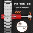 thumbnail image 3 of Watch Link Removal Kit, Straight Pin Remover, Strap Length Adjustment(Red), 3 of 6