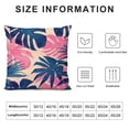 thumbnail image 5 of Acheng Palm Leaves with Lush Branches and Leaves Tropical Jungle Palm Leaves Plush Pillowcase White, 5 of 5